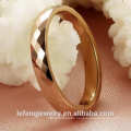 Top poliert, Verlobung modische Vergoldung Finger Wolfram Ring